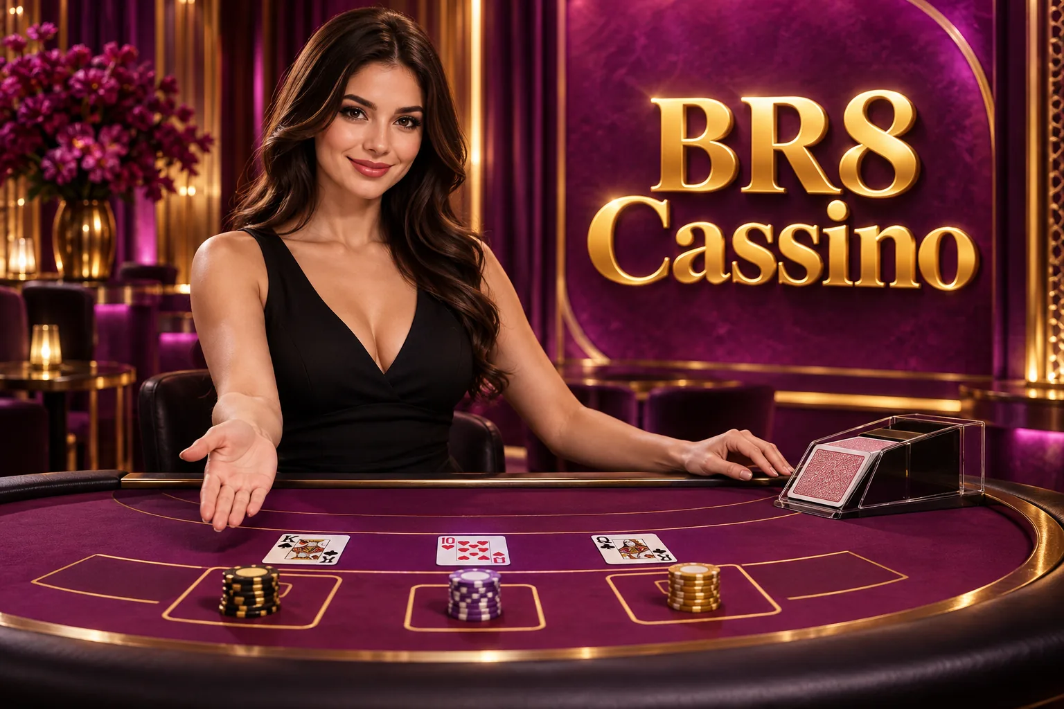 Cassino ao vivo com crupiê em vídeo